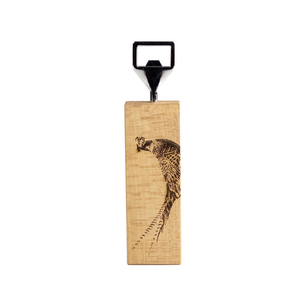 Pheasant Beech Bottle Opener