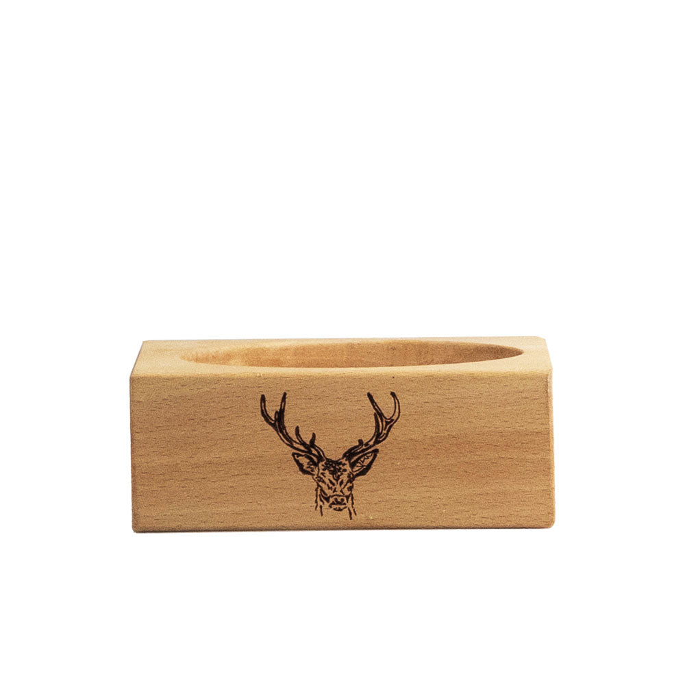 Stag Beech Wine Bottle Coaster