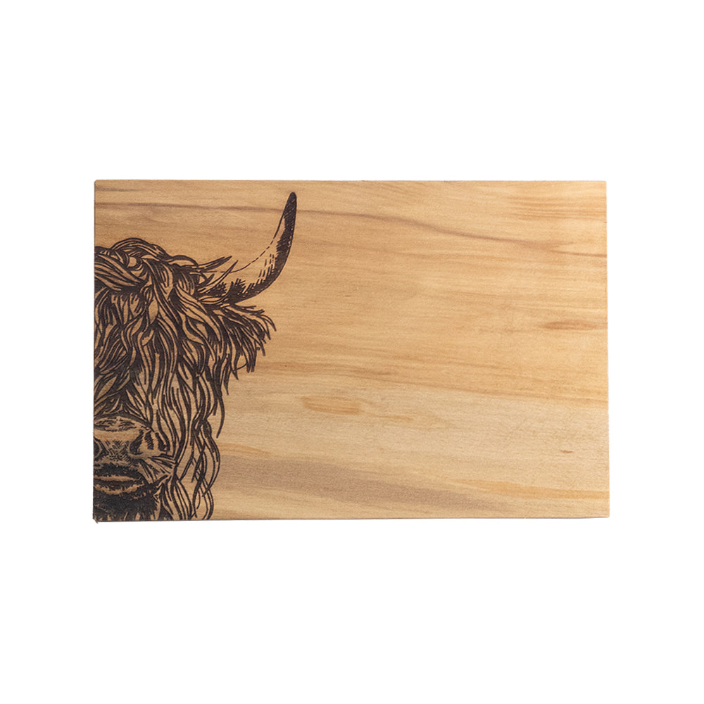 Highland Cow Beech Serving / Cheese Board