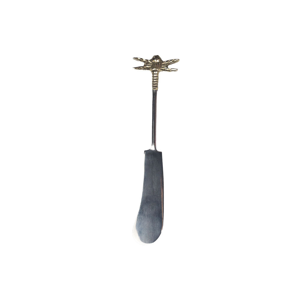 Gold Dragonfly Butter Knife