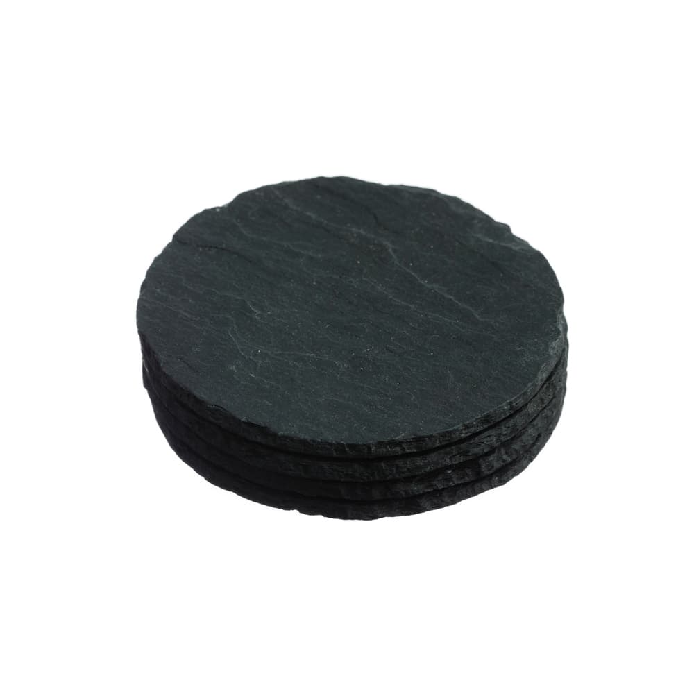 Round Slate Coasters - Set of 4