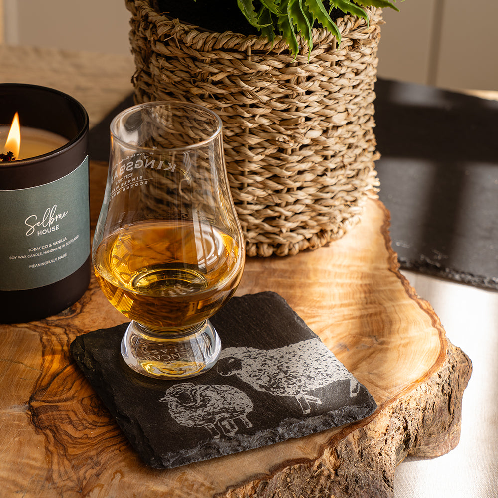 Sheep Single Slate Coaster