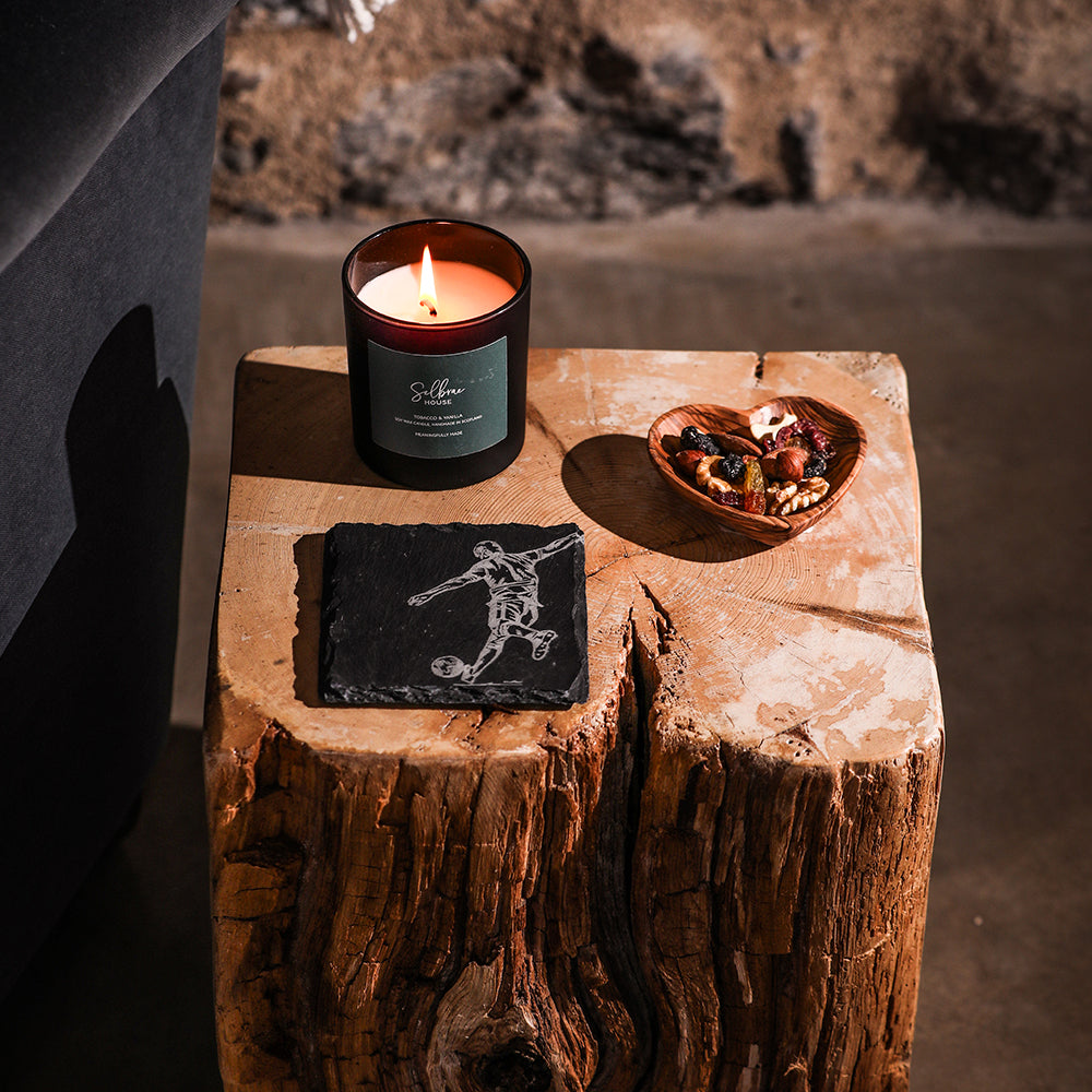 Football Single Slate Coaster