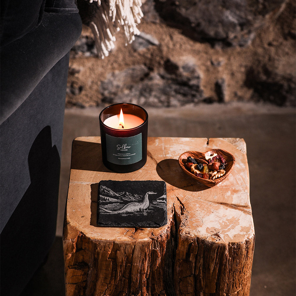 Nessie Single Slate Coaster