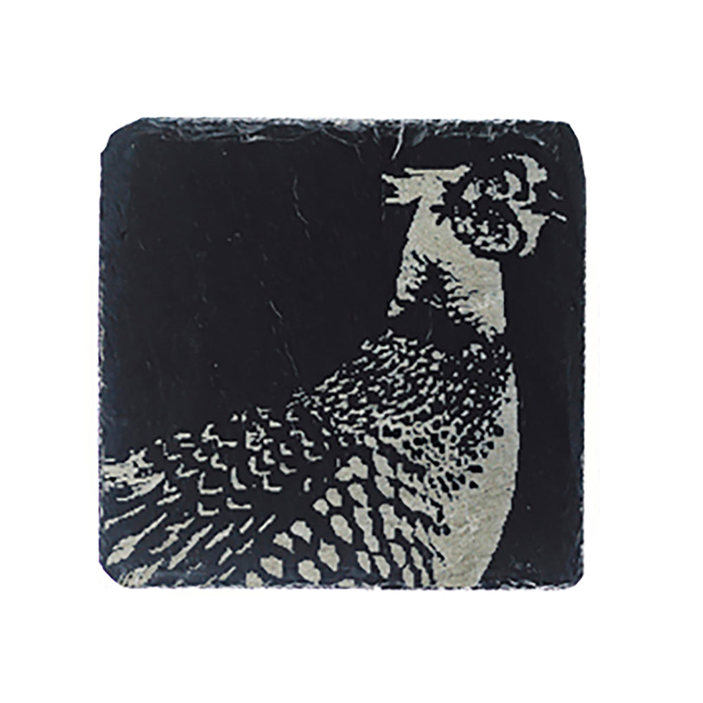 Pheasant Single Slate Coaster