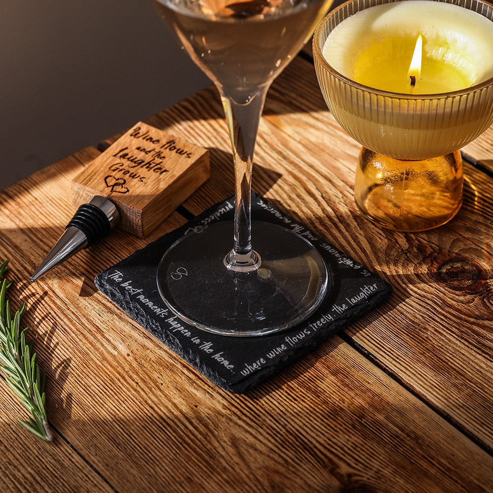 The Best Moments Single Slate Coaster