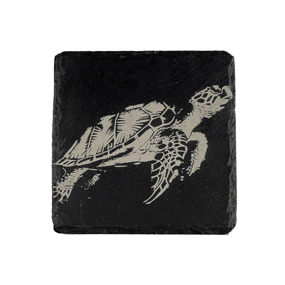 Turtle Single Slate Coaster