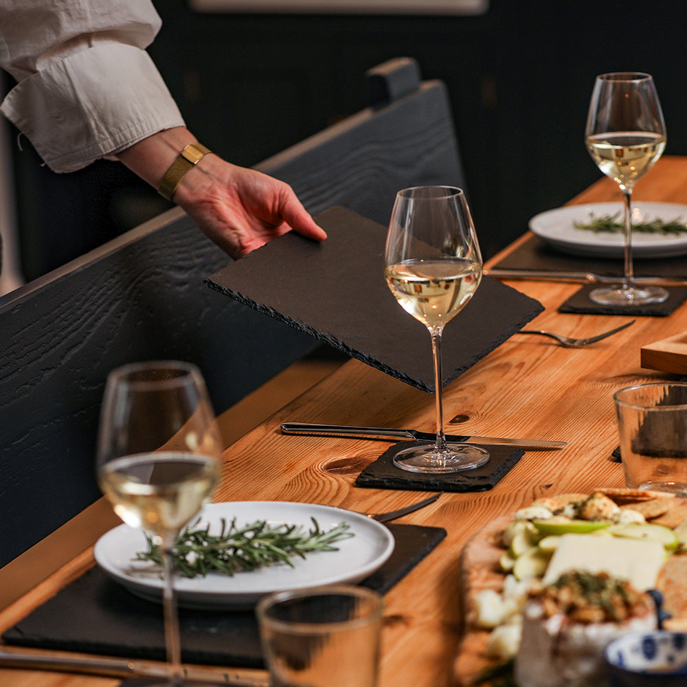 Square Slate Coasters - Set of 4