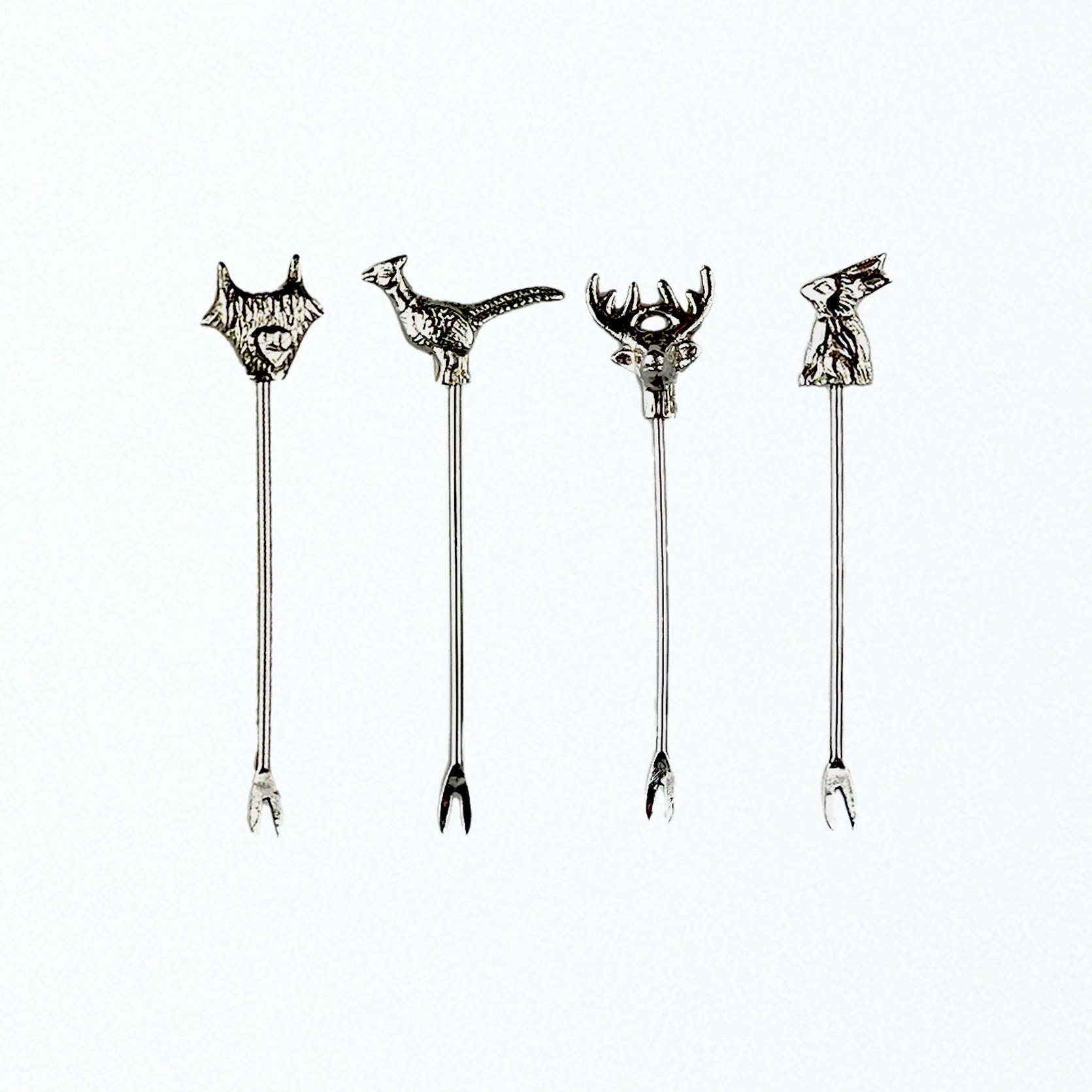 Country Animals Olive Picks - Set of 4