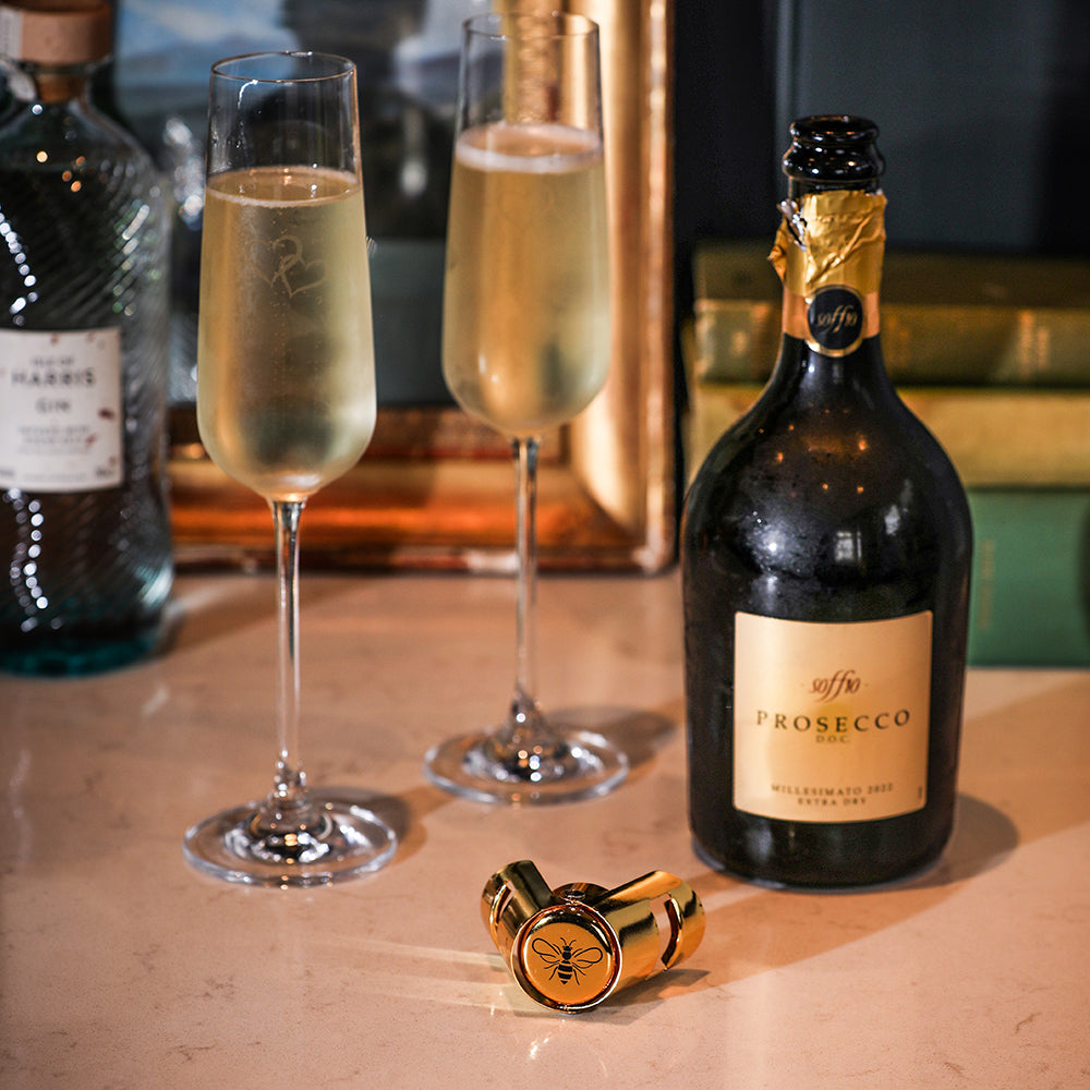 Gold Bee Champagne & Prosecco Stopper