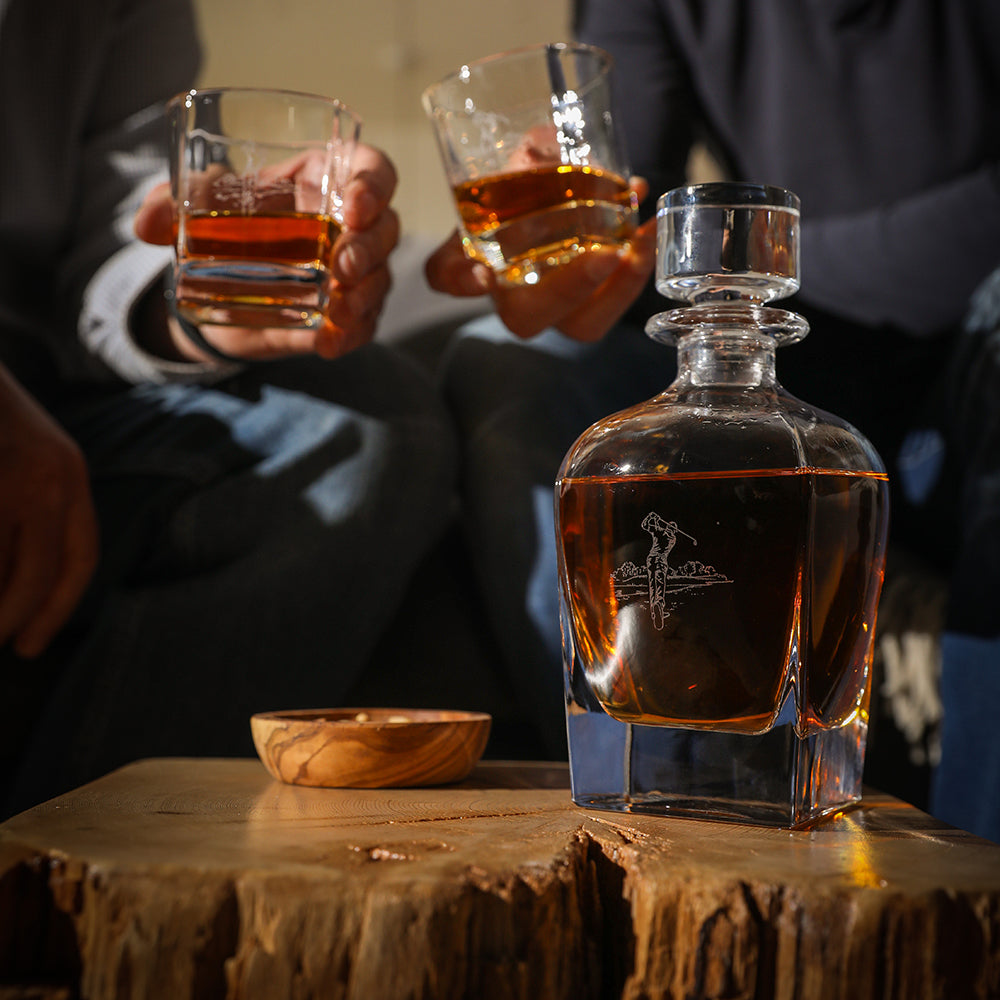 Golf Decanter & Glass Set