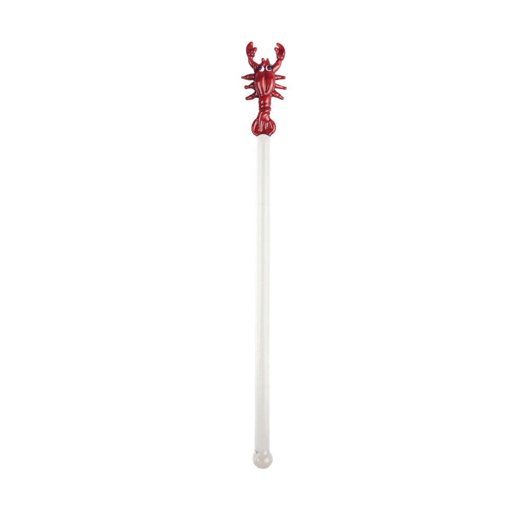 Lobster Glass Drinks Stirrer