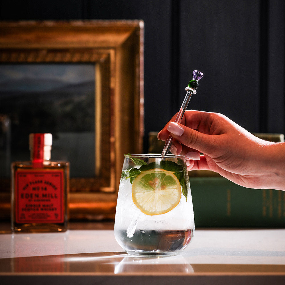 Thistle Glass Drinks Stirrer