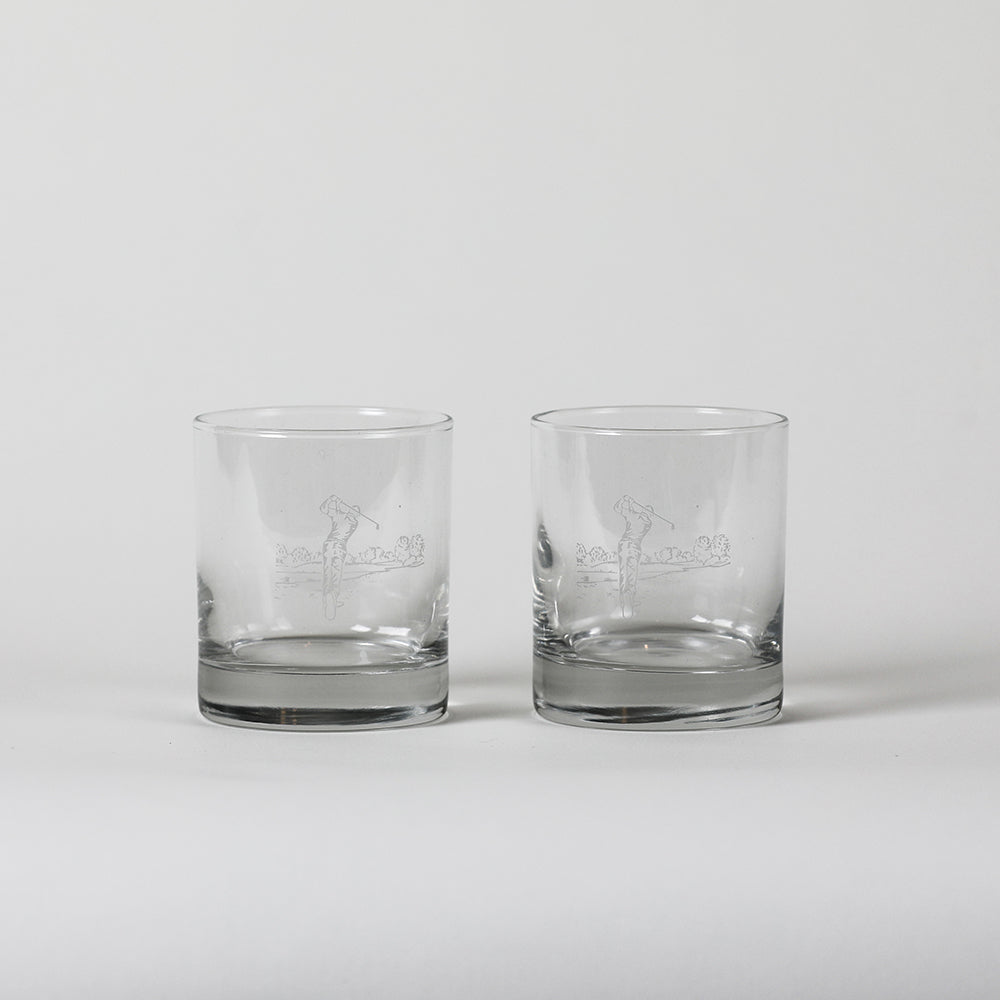 Golf Glass Tumblers - Set of 2
