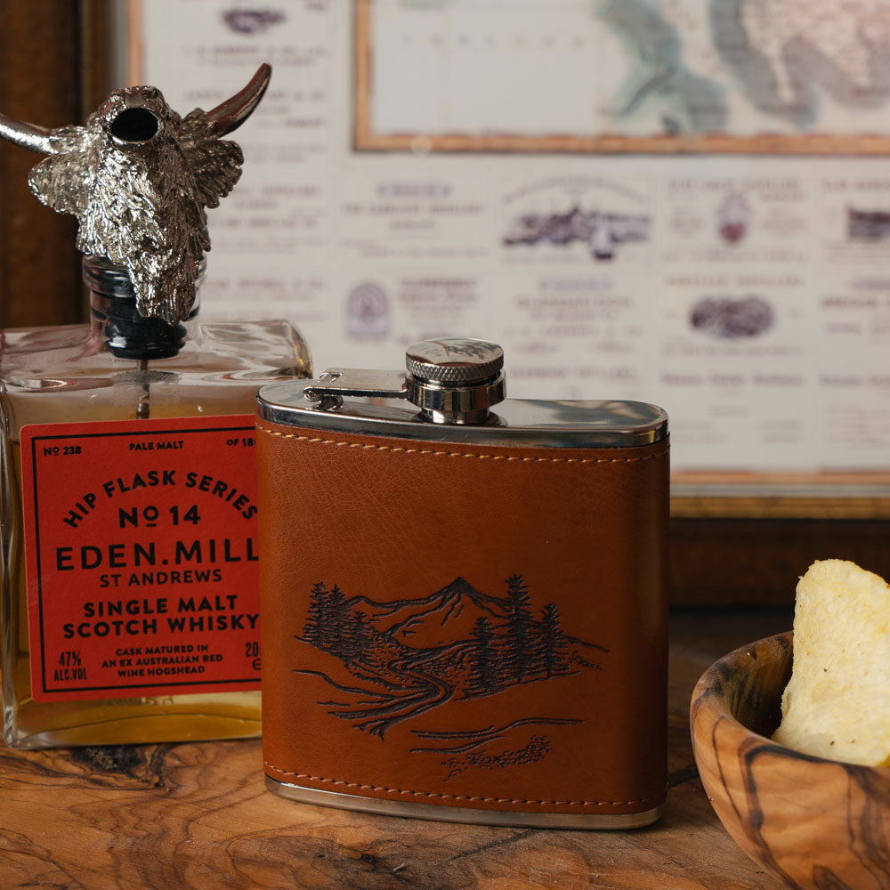 Mountain Leather Hipflask