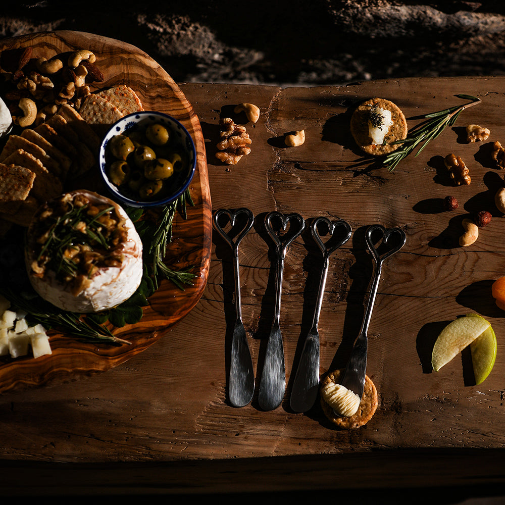 Love Heart Butter Knives - Set of 4