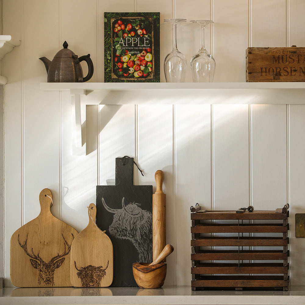 Highland Cow Slate Serving Paddle