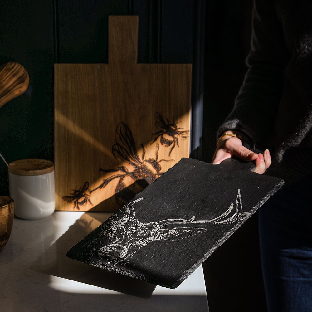 Stag Prince Slate Serving Paddle