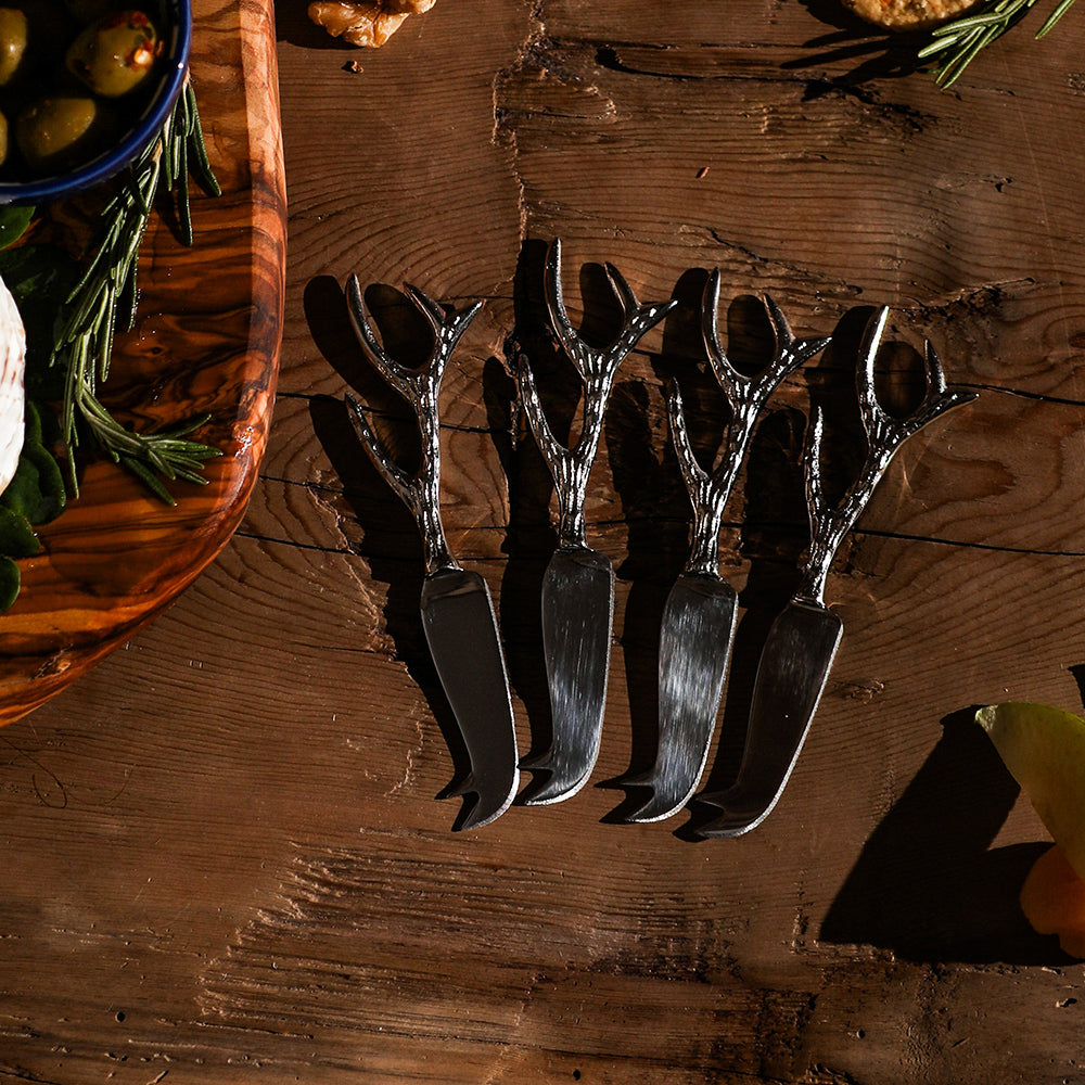 Antler Mini Cheese Knives - Set of 4