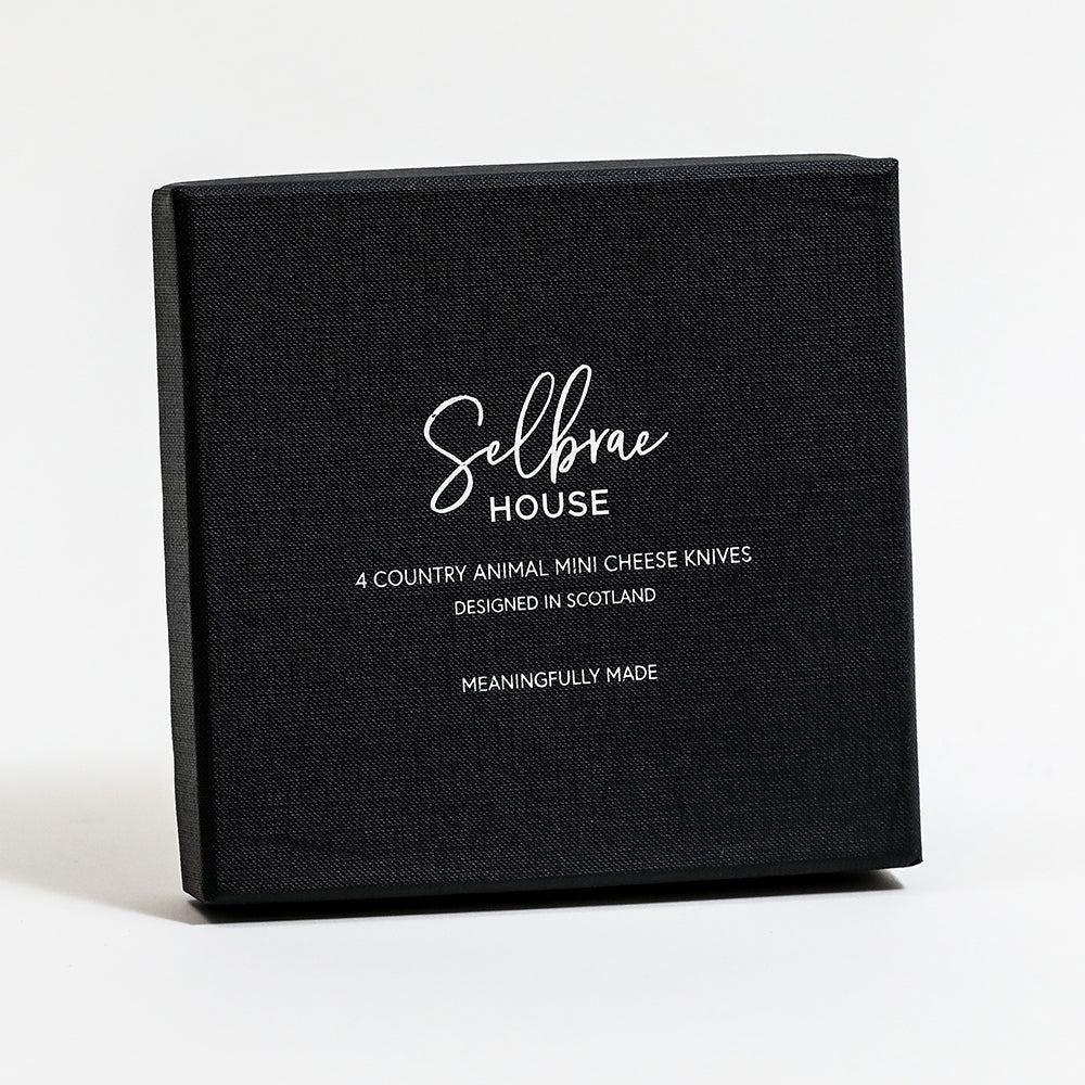 Country Animals Mini Cheese Knives - Set of 4