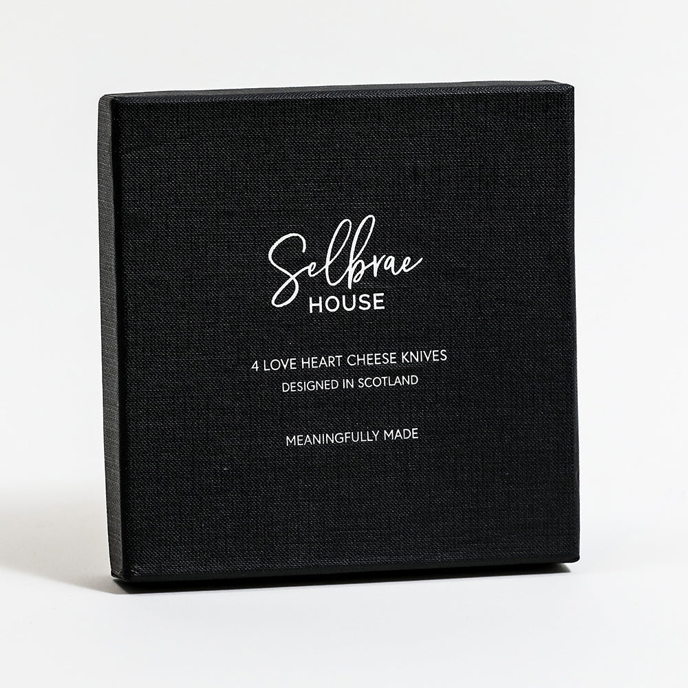 Love Heart Mini Cheese Knives - Set of 4