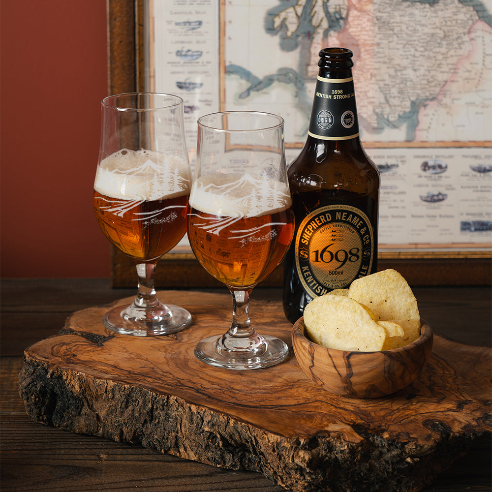 Landscape Beer Glasses - Set of 2