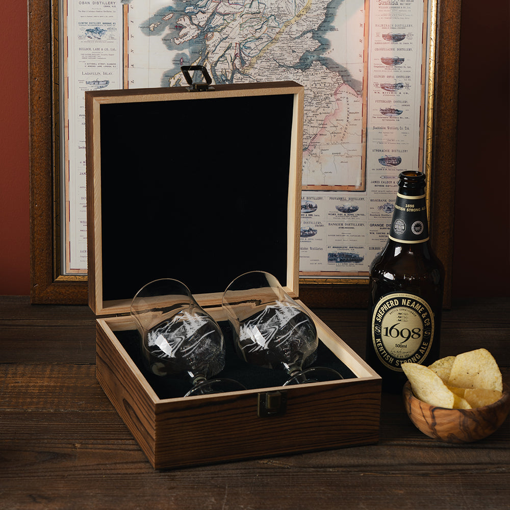 Landscape Beer Glasses - Set of 2