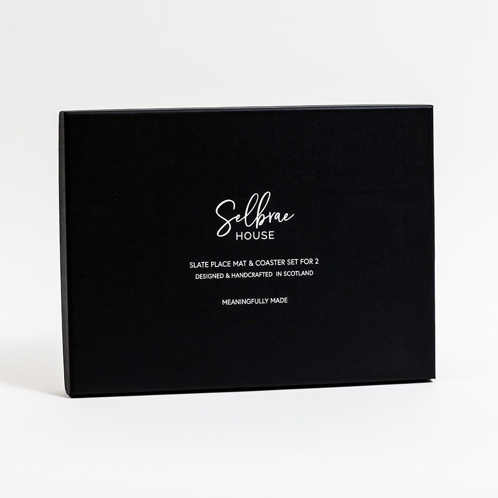 Hare Slate Coaster & Place Mat Set