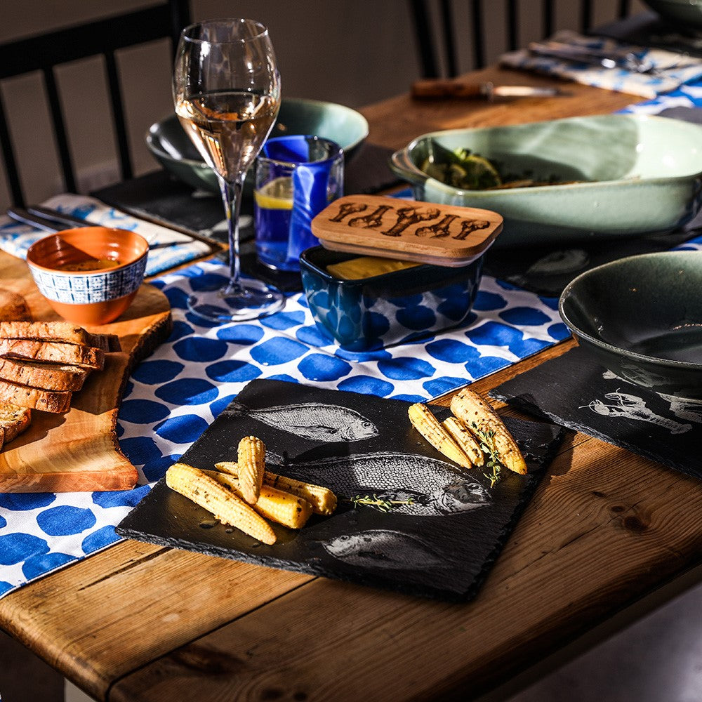 Fish Repeat Slate Pot Stand