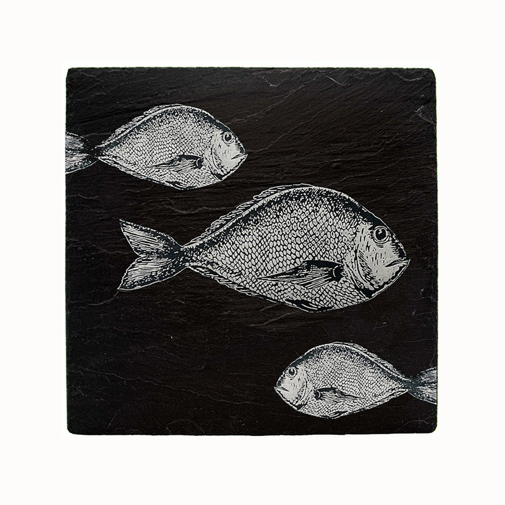 Fish Repeat Slate Pot Stand