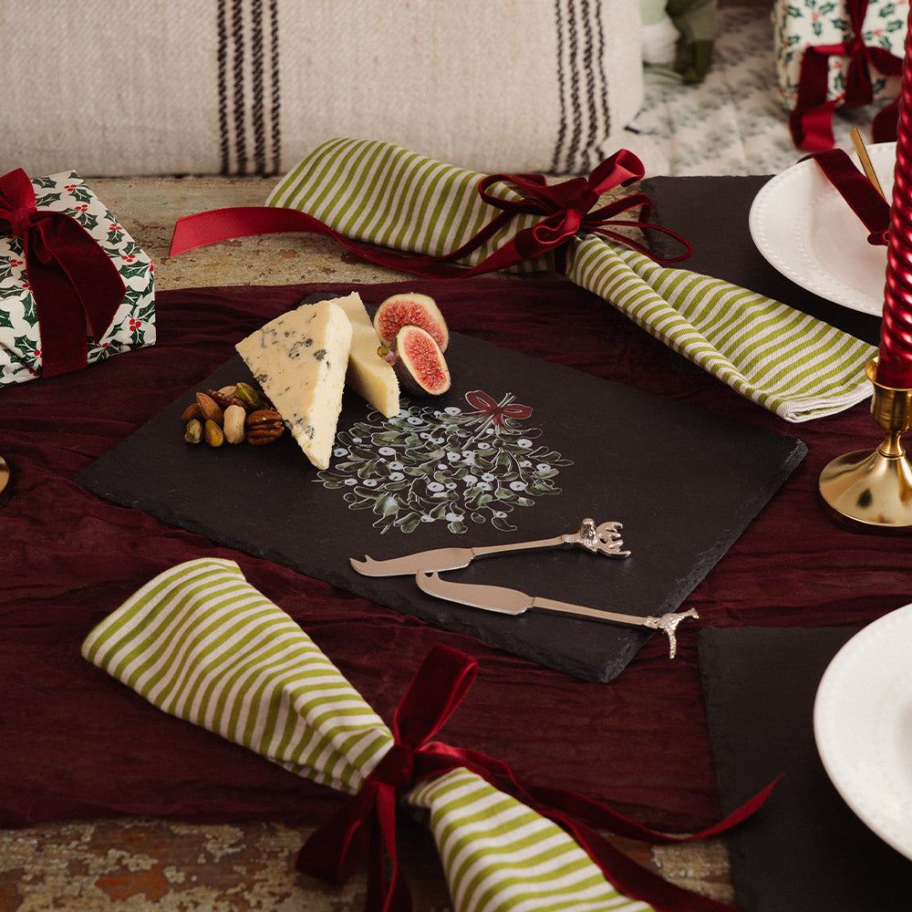 Mistletoe Slate Pot Stand