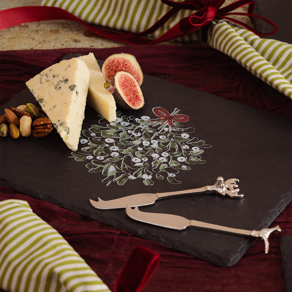 Mistletoe Slate Pot Stand