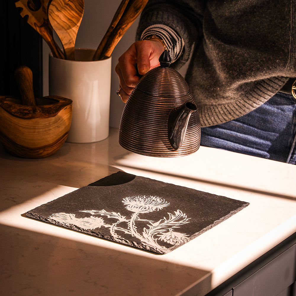 Thistle Trio Slate Pot Stand