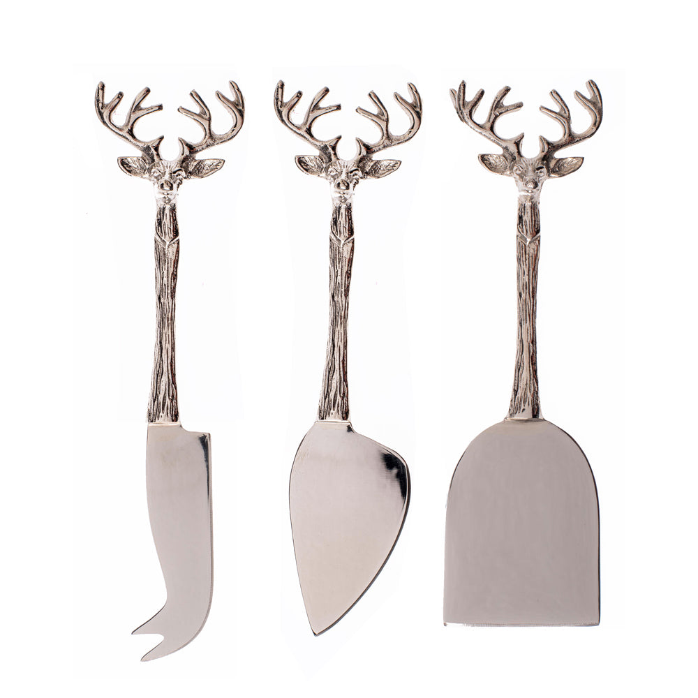 Stag Cheese Knives - Set of 3