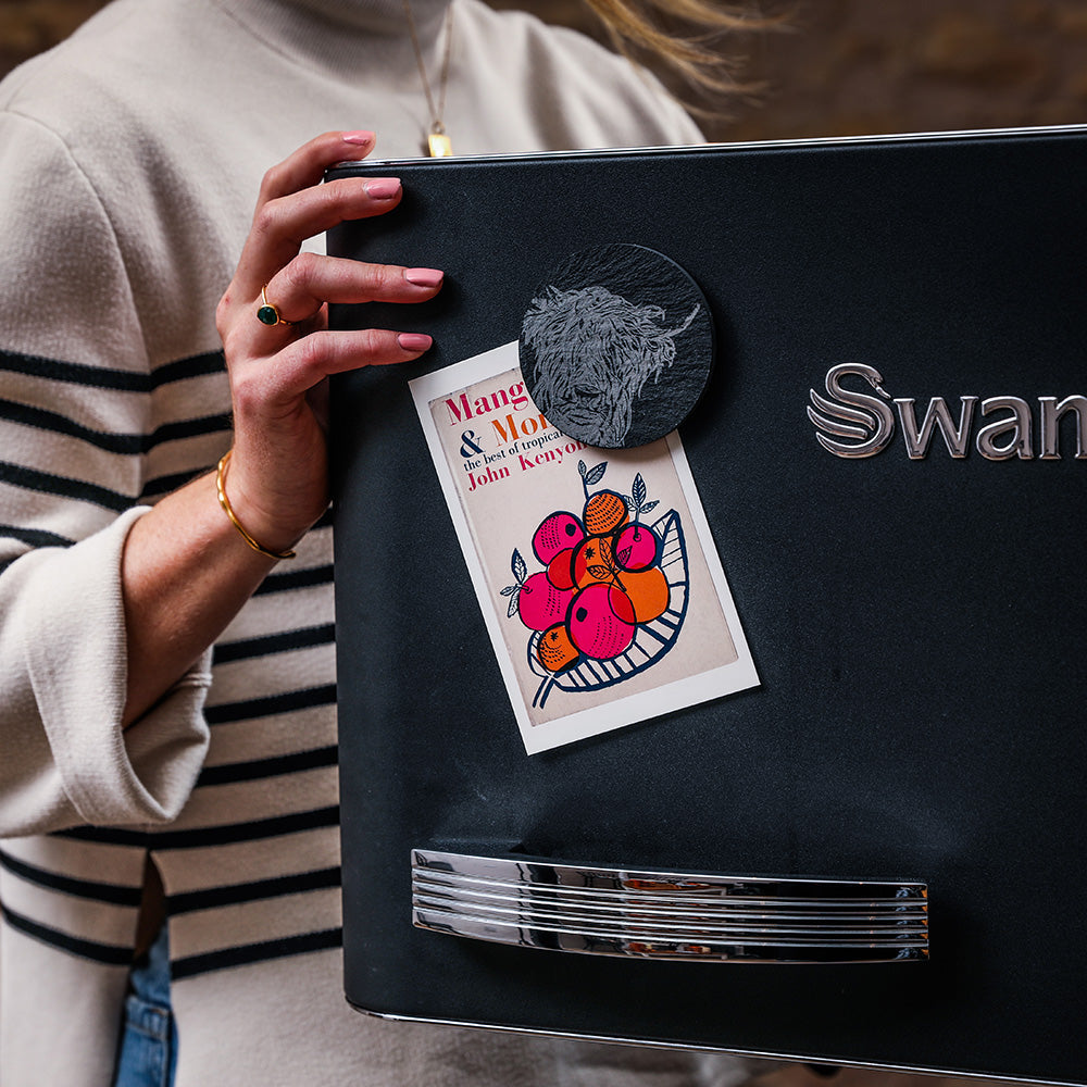 Highland Cow Slate Magnet