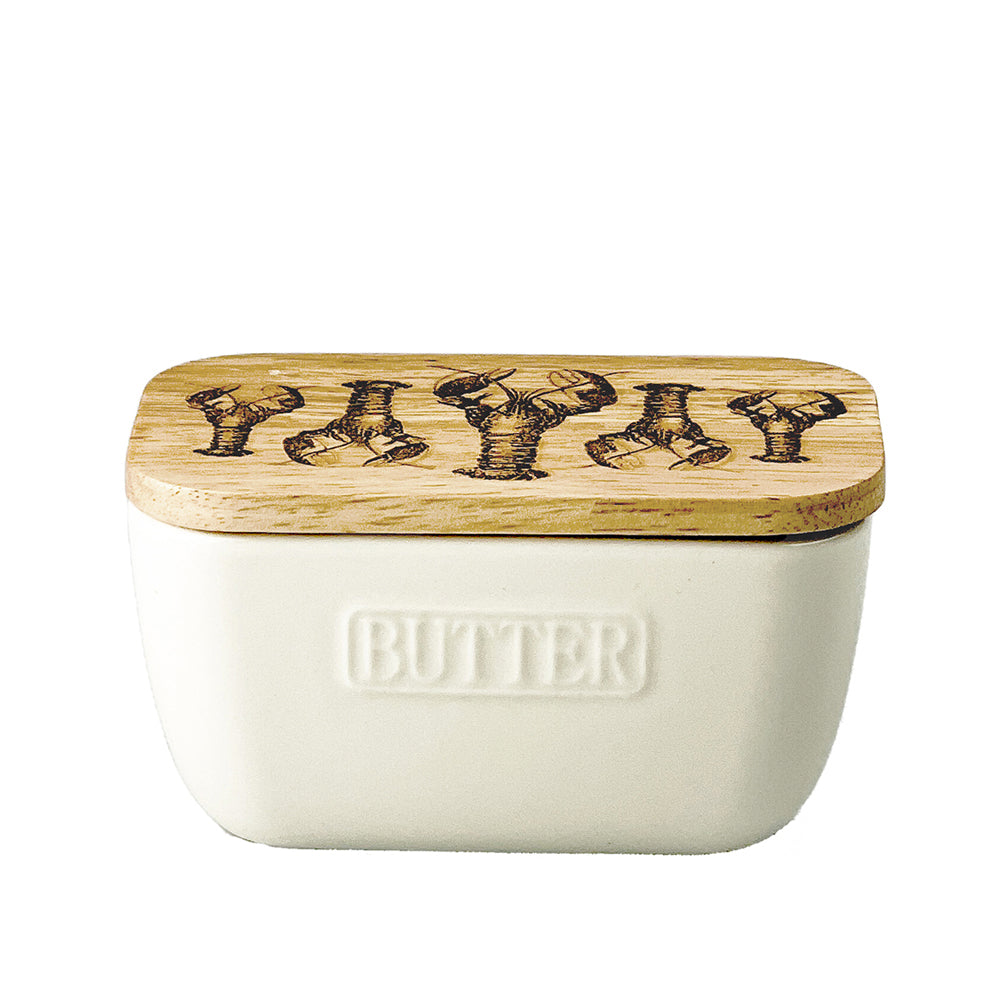 Lobster Repeat White Butter Dish