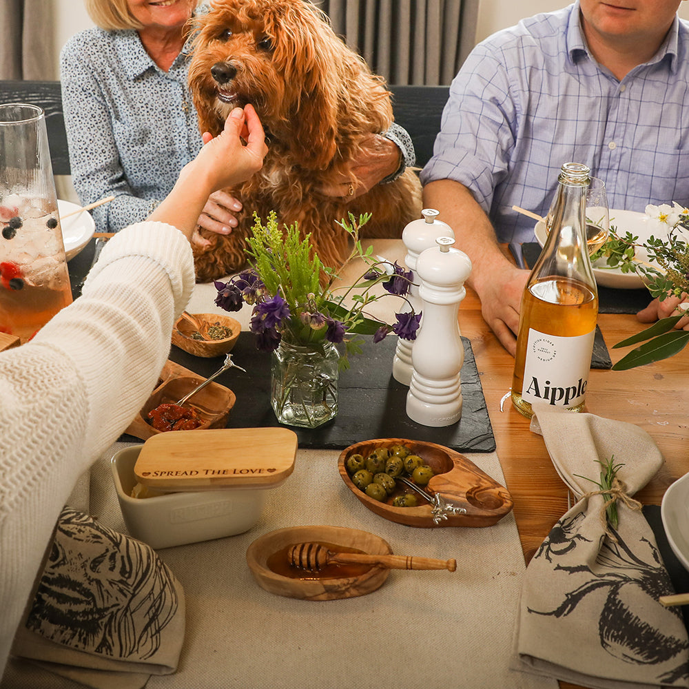Spread The Love White Butter Dish