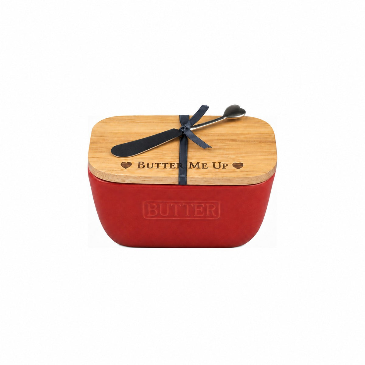 Red Butter Dish & Knife Set - Butter Me Up