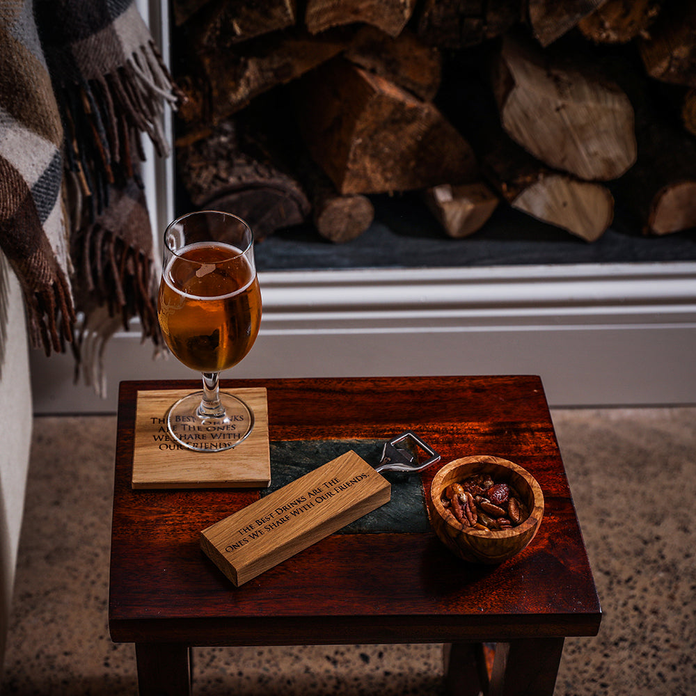 Friends Oak Bottle Opener