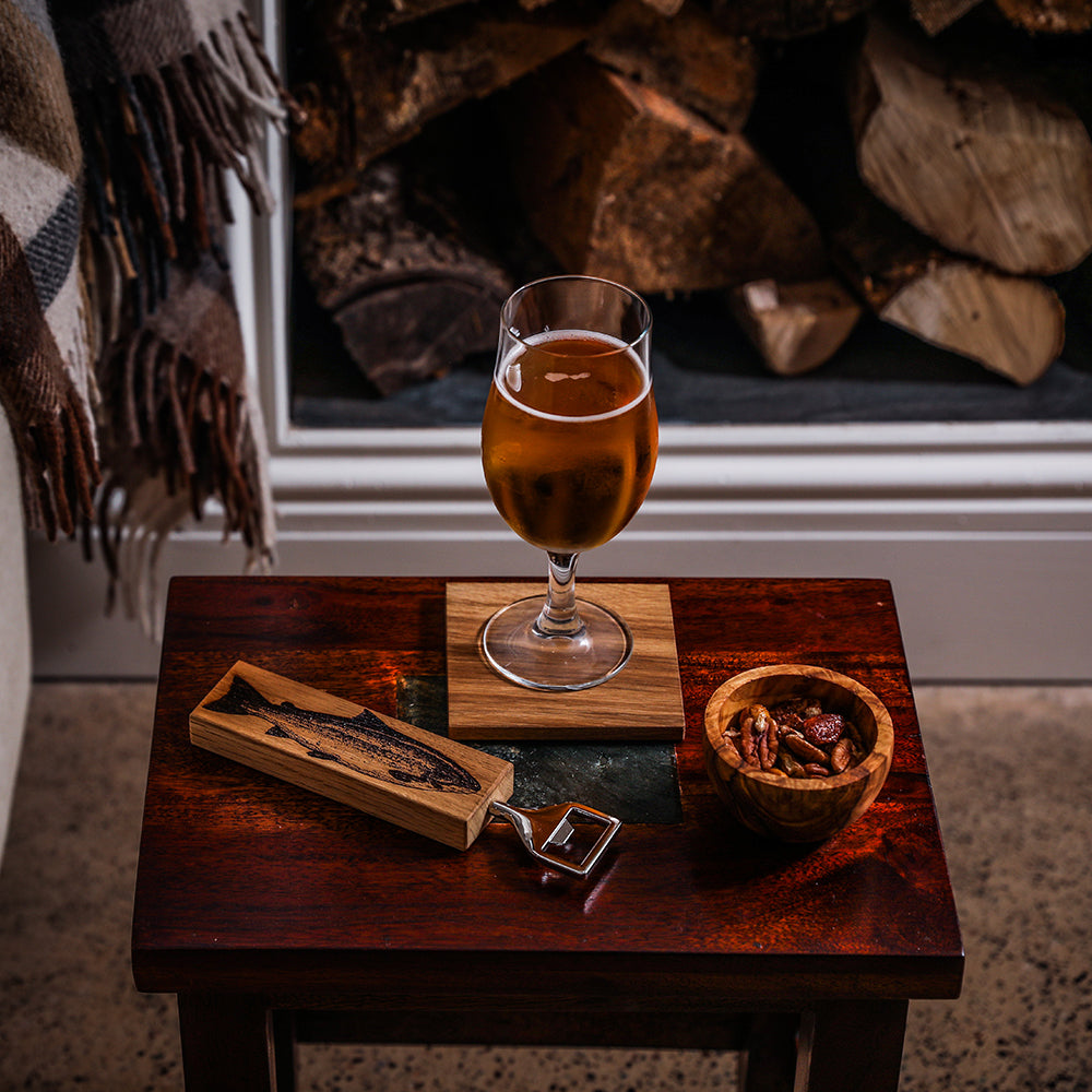 Salmon Oak Bottle Opener