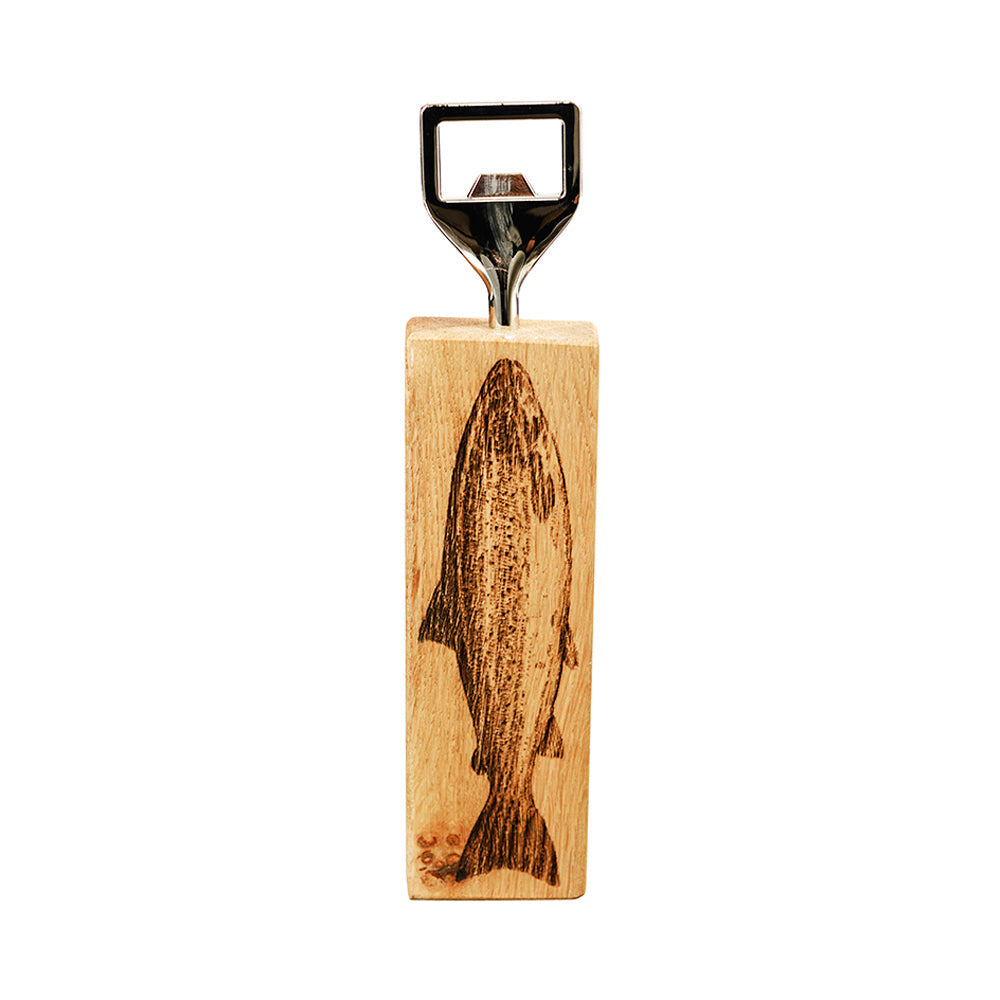 Salmon Oak Bottle Opener