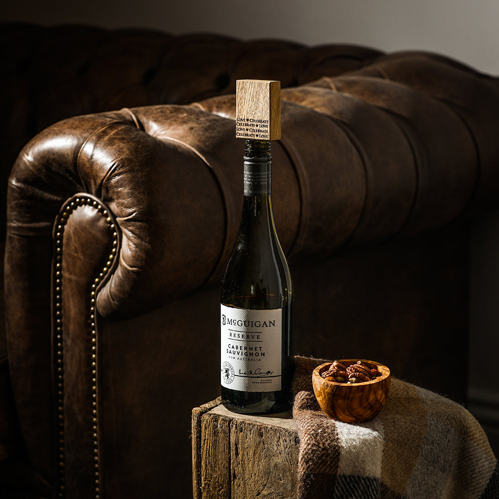 Love & Celebrate Oak Bottle Stopper
