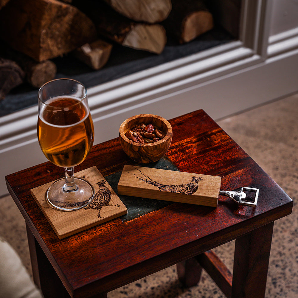 Pheasant Oak Coasters - Set of 2