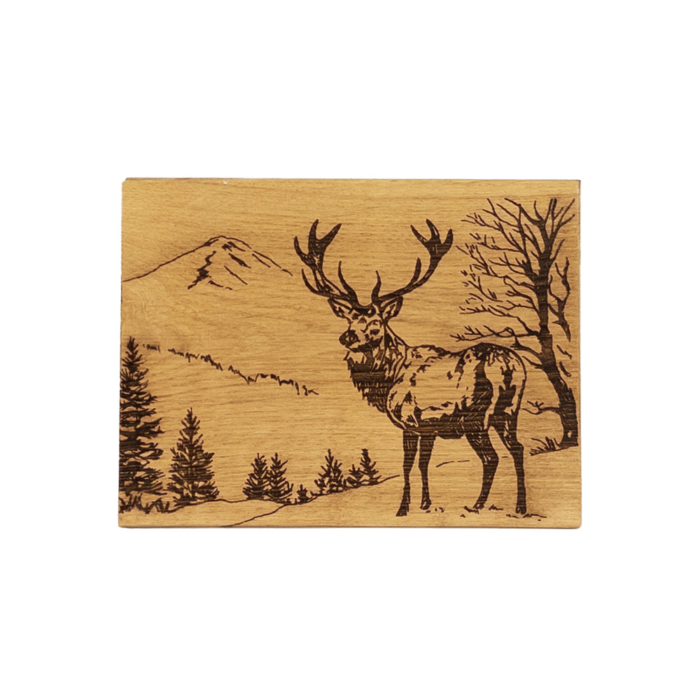 Scenic Stag Oak Bar Board