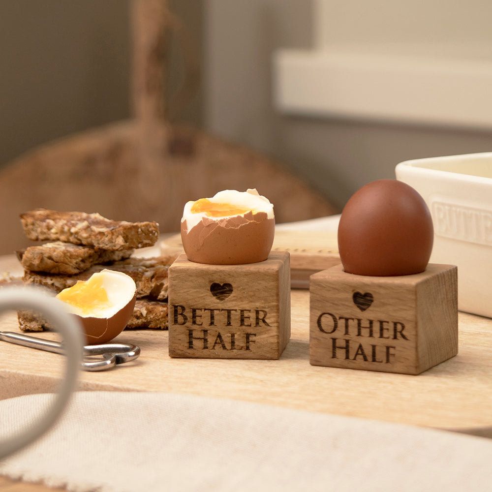 Better & Other Oak Egg Cups - Set of 2