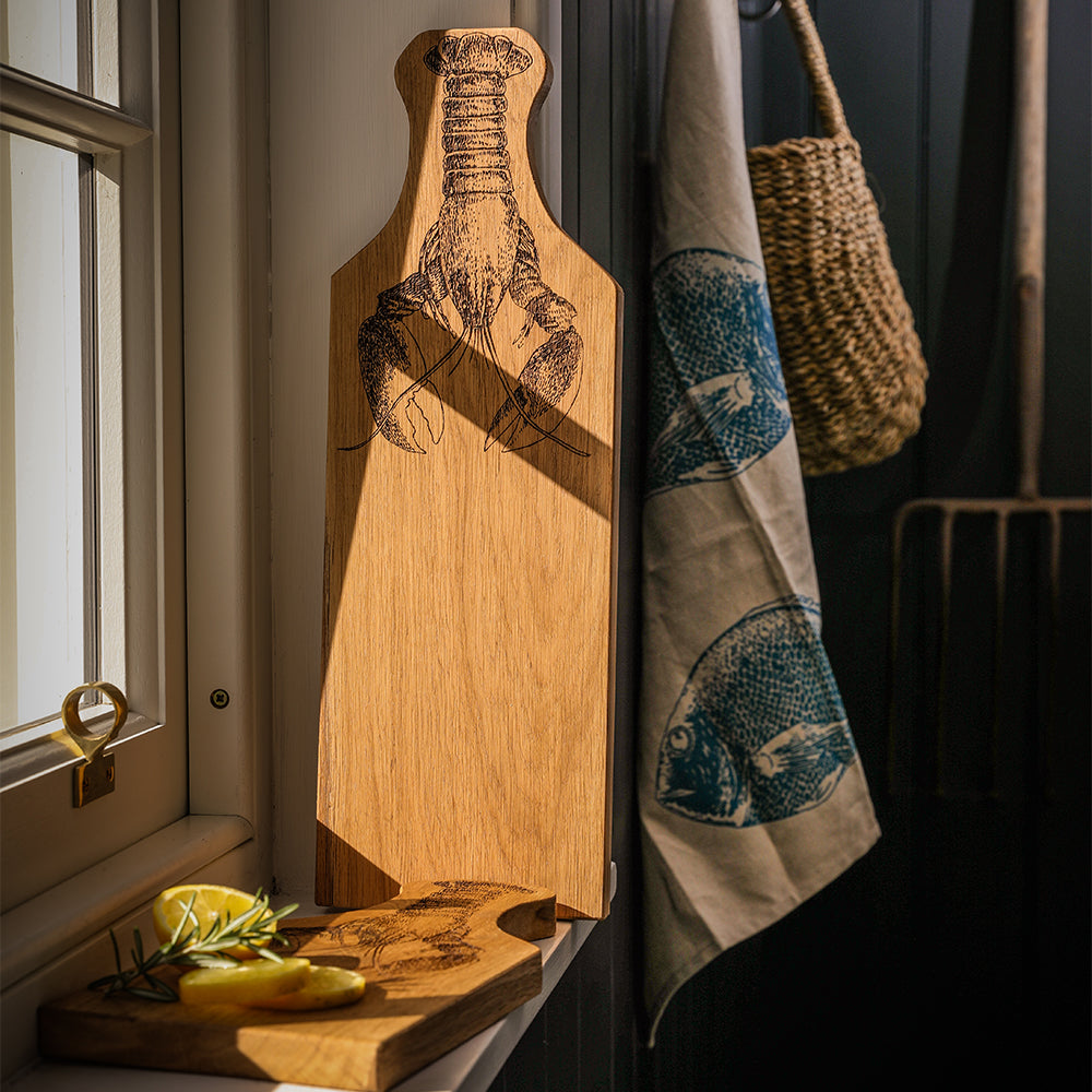 Lobster Framed Oak Serving Board - Medium