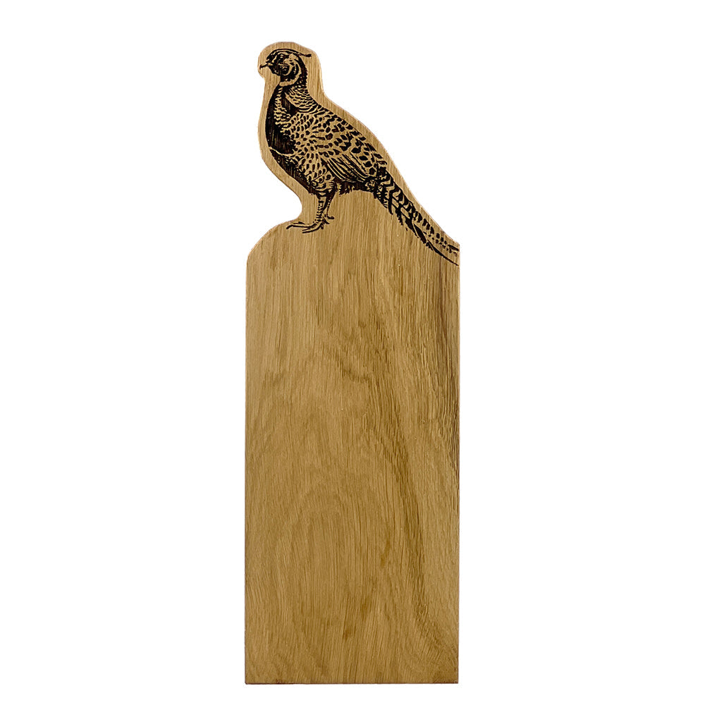 Pheasant Framed Oak Serving Board - Medium
