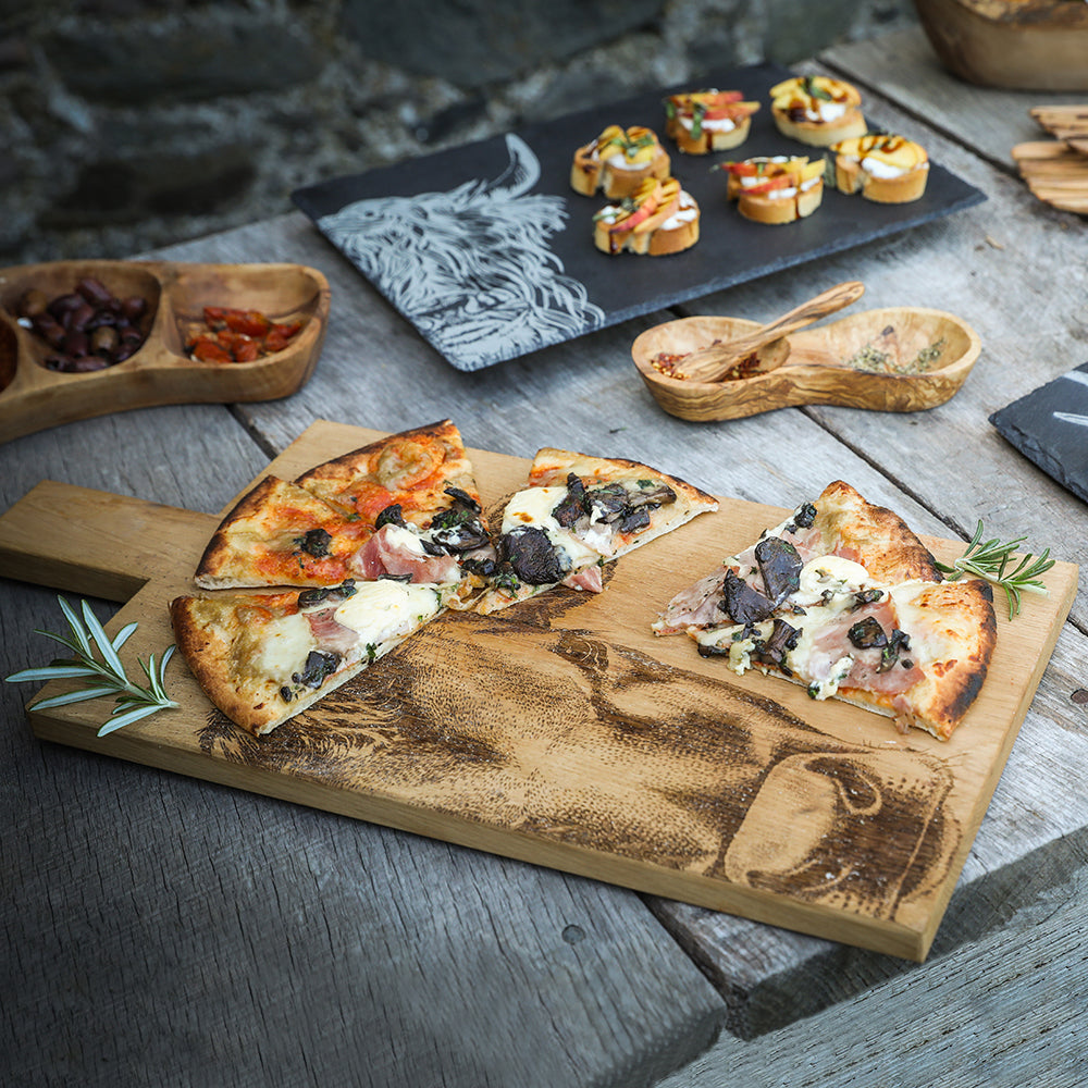 Jersey Cow Oak Paddle - Large