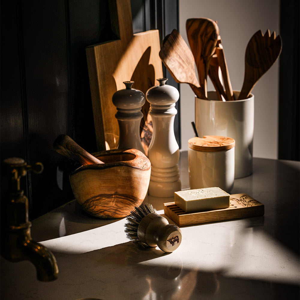 Highland Cow Full Bamboo Pot Brush