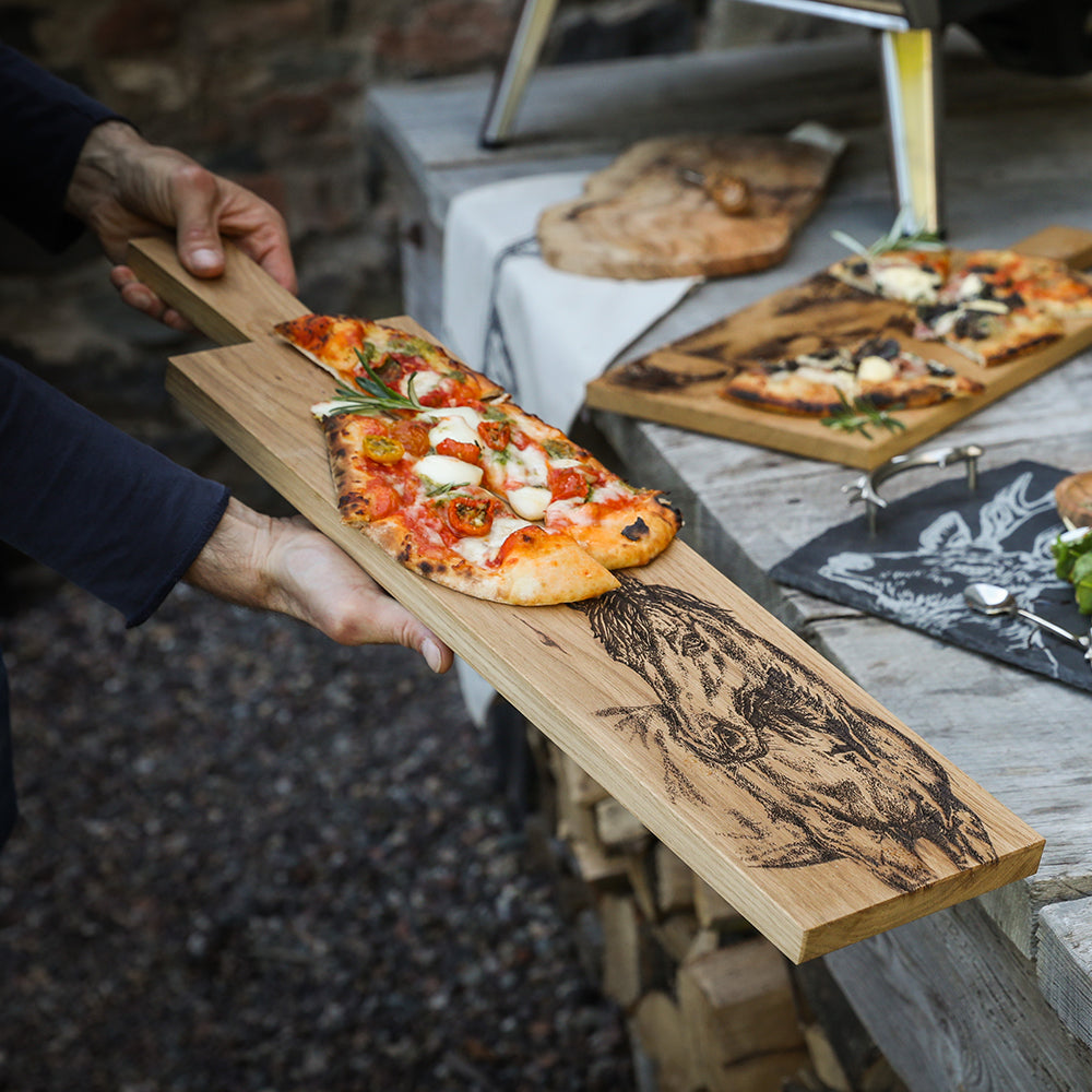 Horse Portrait Oak Paddle - Long